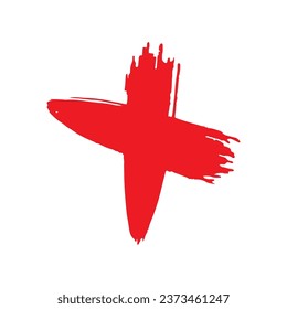 Elemento de pincel de icono de la Cruz Roja