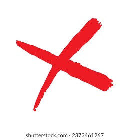 Red cross icon brush element