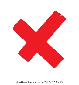 Red cross icon brush element