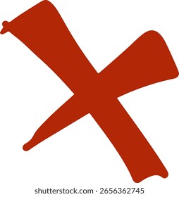 Red cross illustration vector icon