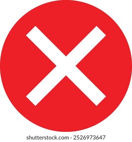 Symbolsatz mit rotem Kreuz. Vereinzelte Kreuz-Symbole, Ablehnungszeichen.
Symbol "Abbrechen", Symbol "verweigert".