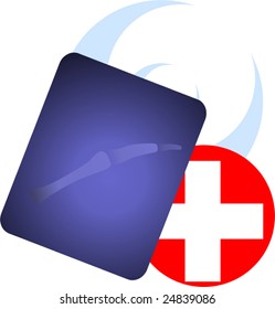  Red cross symbol	