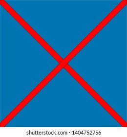 Red Cross vector symbol. Vector