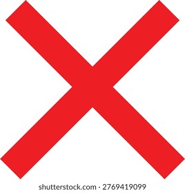 Red Cross With White Background Small Cross Danger  Red Danger