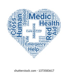 red cross word cloud. tag cloud about red cross
