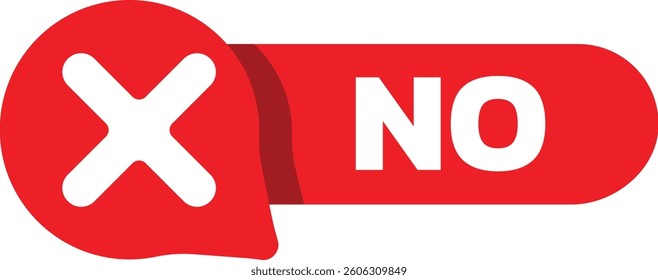 Red crossed switch button designs.