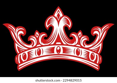 red crown for a monarch