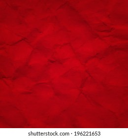 Red Crushed  Paper, With Gradient Mesh, Vector Illustration