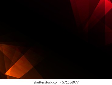 red crystal abstract background, diamond business template, facet technology background, vector illustration