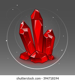 Red crystal set
