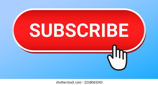 Red CTA button: Subscribe, blue background.
