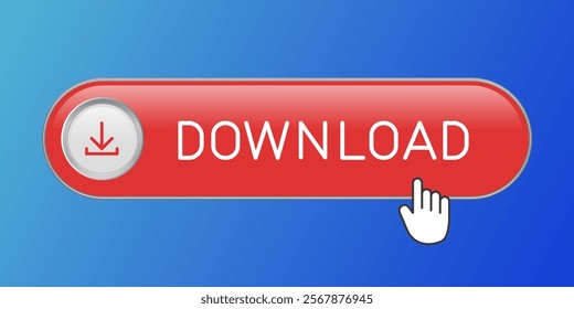 Red CTA button with text: Download.