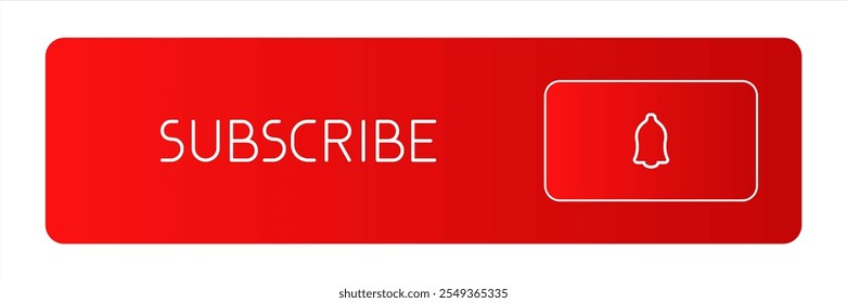 Red CTA button with text: Subscribe.