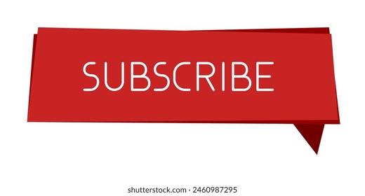 Botón CTA rojo: Suscribirse de texto blanco.