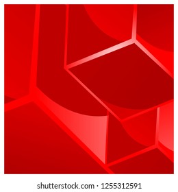 Red cubes background, stock background