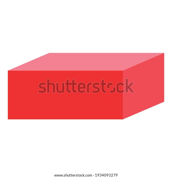 Red Cuboid Basic Simple 3d Shape Stock Vector (Royalty Free) 1934093279 ...