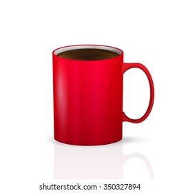 red cup with coffee