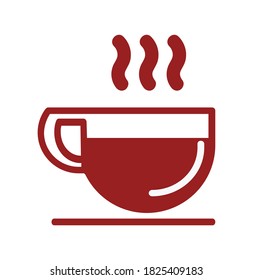 red cup Coffee hot icon 