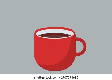 Red Cup Coffee On Background