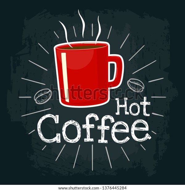 Download Red Cup Coffee Vector Color Flat Stock Vector Royalty Free 1376445284