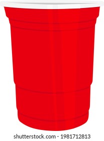 Red Cup Drink Illustration Vector