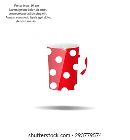 red cup in white peas