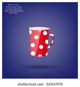 red cup in white peas