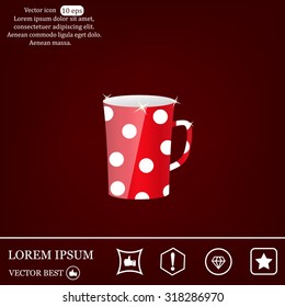 red cup in white peas