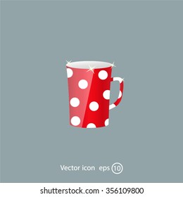 red cup in white peas