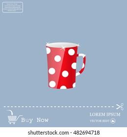 red cup in white peas