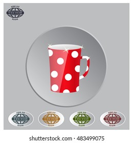 red cup in white peas