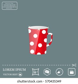 red cup in white peas