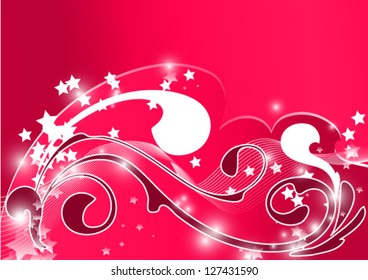 red curl abstraction