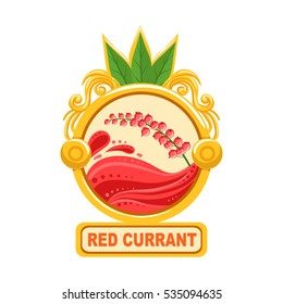 Plantilla De Etiquetado De Etiqueta De Atasco De Color Brillante De Corriente Roja En Marco Redondo