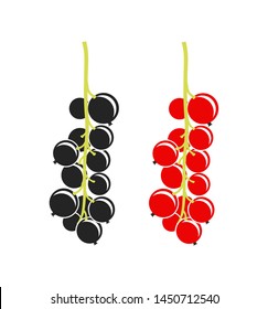 Red currant logo. Black currant