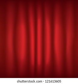 red curtain