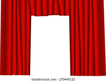 red curtain