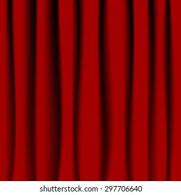 Red curtain