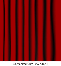 Red curtain