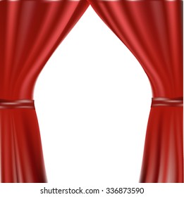 red curtain