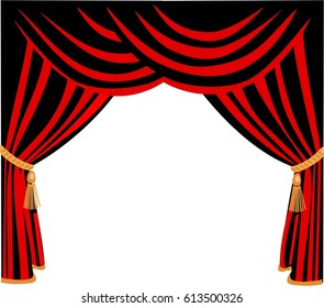 Red curtain
