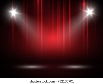 Red curtain background