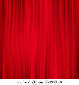 Red curtain background. EPS 10 vector file included