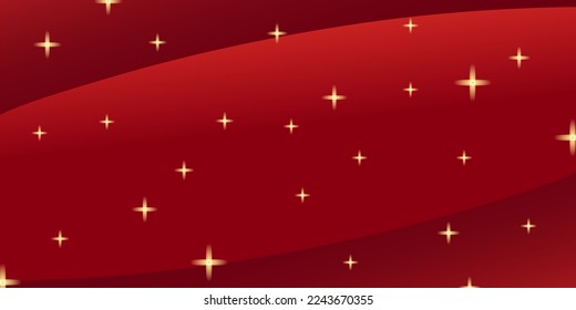 red curtain background with luxurious stars