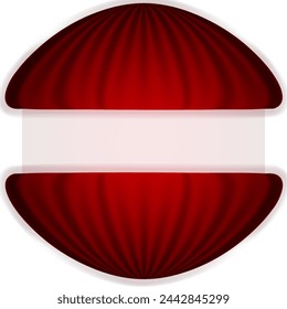Roter Vorhang Design Vektor Hintergrund