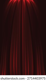 Cortina roja ideal para fondos y texturas