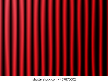 Red curtains background vector illustration