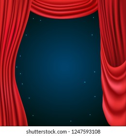 red curtains vector illustration - Powered by Shutterstock - Get 15% off with code: PIKWIZARD15
