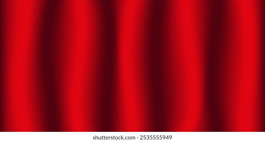 Red curtains. Vector illustration. Mockup.