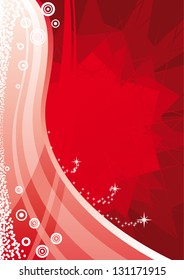 red curve background